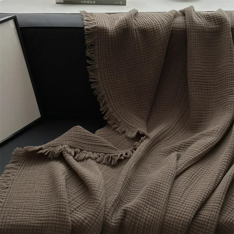 FringeBlanket |almindeligt bomulds sofatæppe