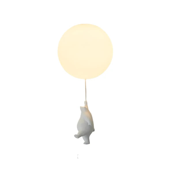 PolarFlare | LED-loftslampe med isbjørne-tema