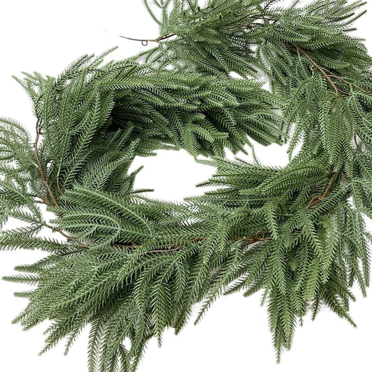 GreenChristmas | realistisk grankranse-dekoration