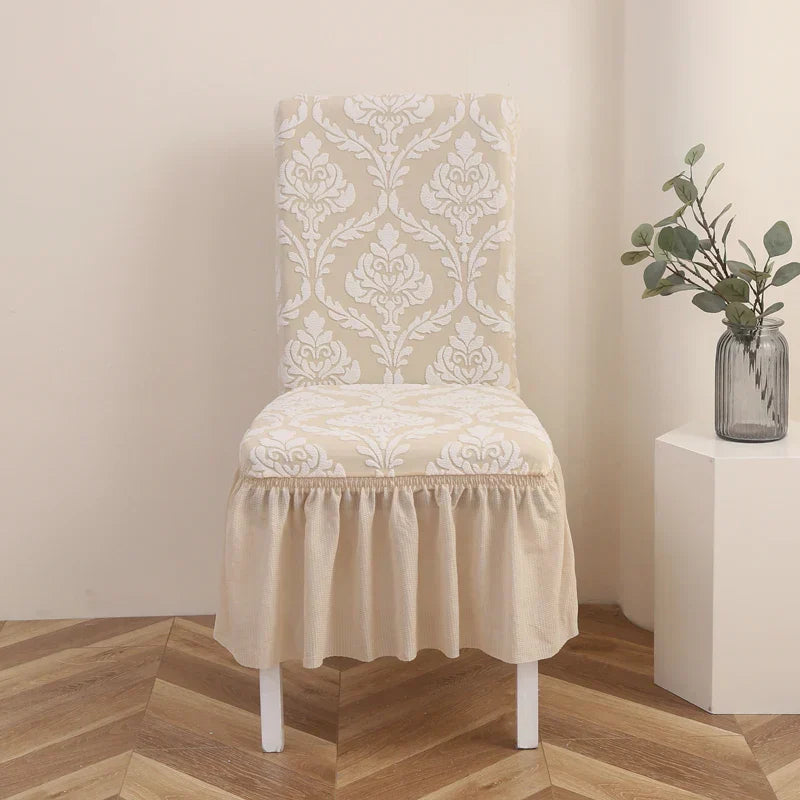 LuxRuffle | elastisk stolebetræk med nederdel