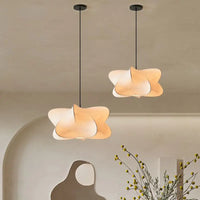 SerenGlow | silke-hængelampe i wabi-sabi-design