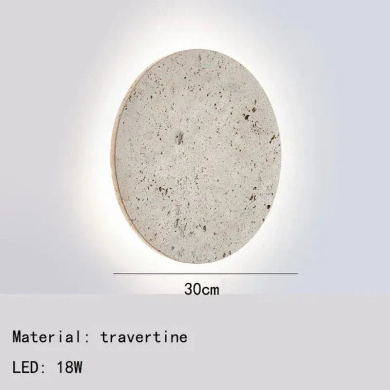 Earthyradiance - væglampe lavet af natursten
