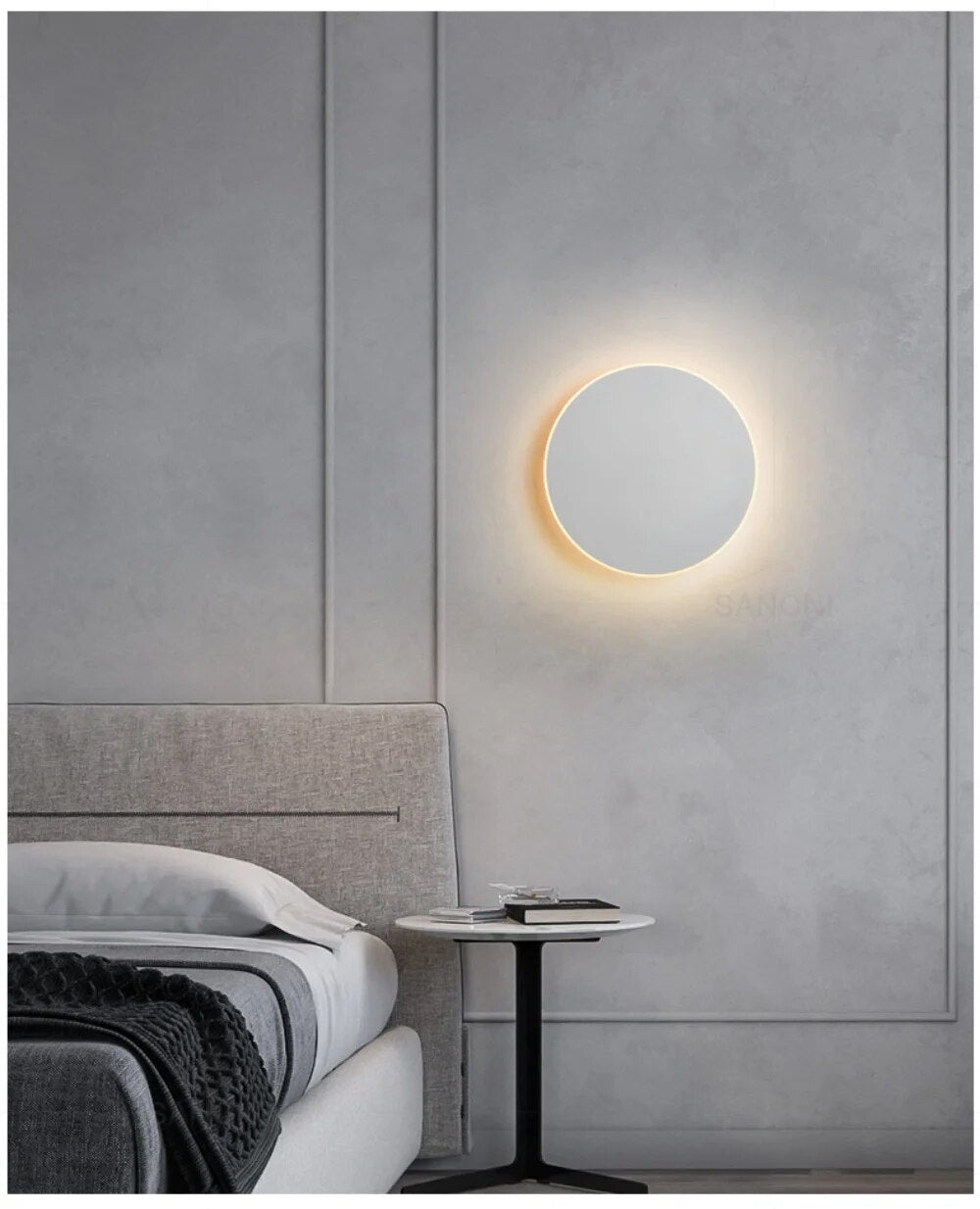 Sleeksphere - led-væglampe rund