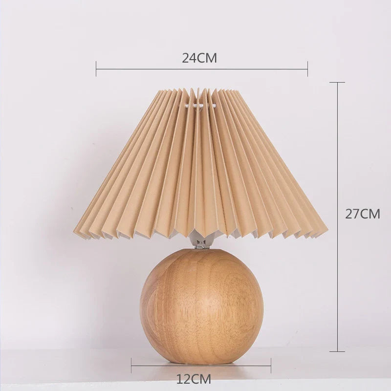 Antique Pleated - vintage bordlampe med plisseret skærm