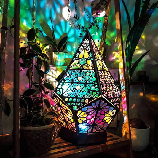 PrismaGlow - hul farverig projektorlampe