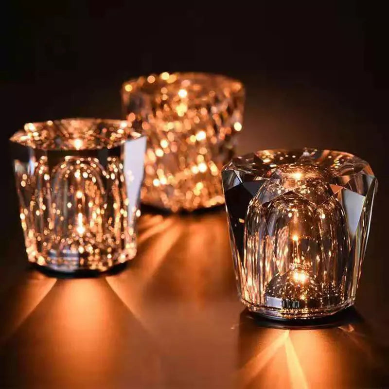 Lumiglimmer | krystallampe ledningsfri bordlampe