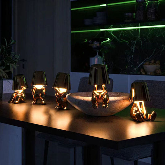 RegalGlow | gylden man bordlampe