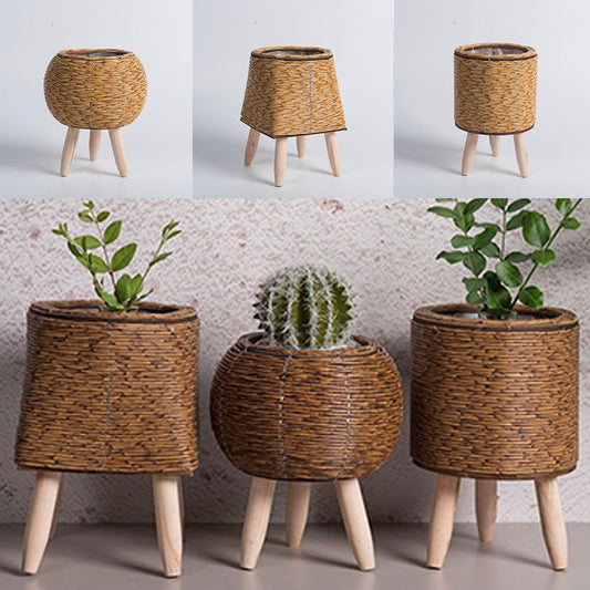 WeaveStand |  blomsterkrukke i rattan