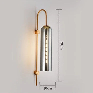 Moderne væglampe i glas