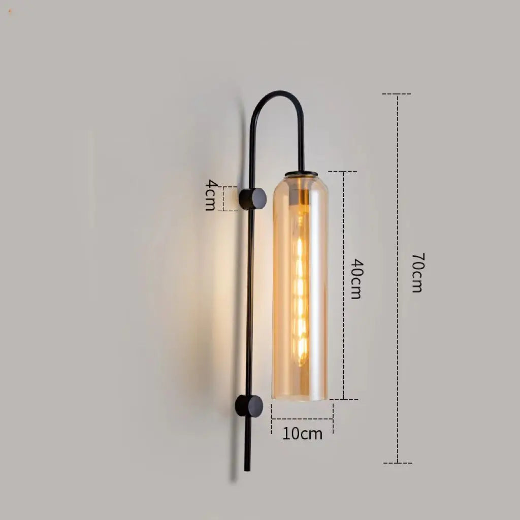 Moderne væglampe i glas
