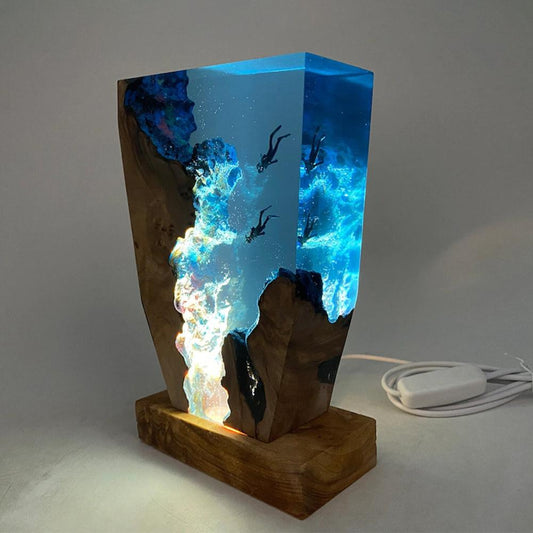 OceanDepths | ocean karst diver bordlampe