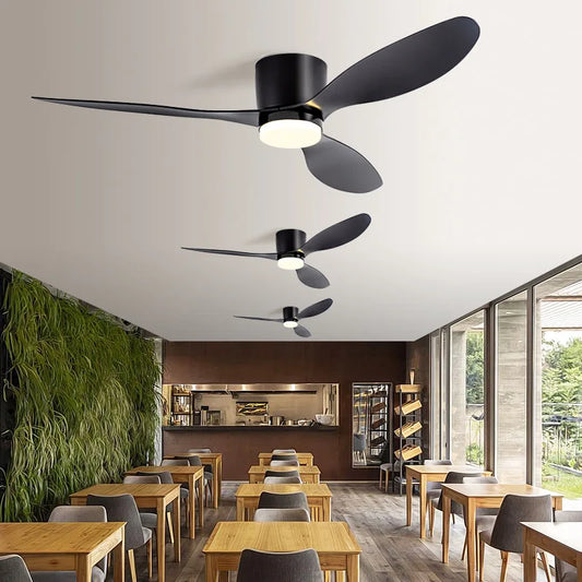 Nordic led loftsventilatorlampe