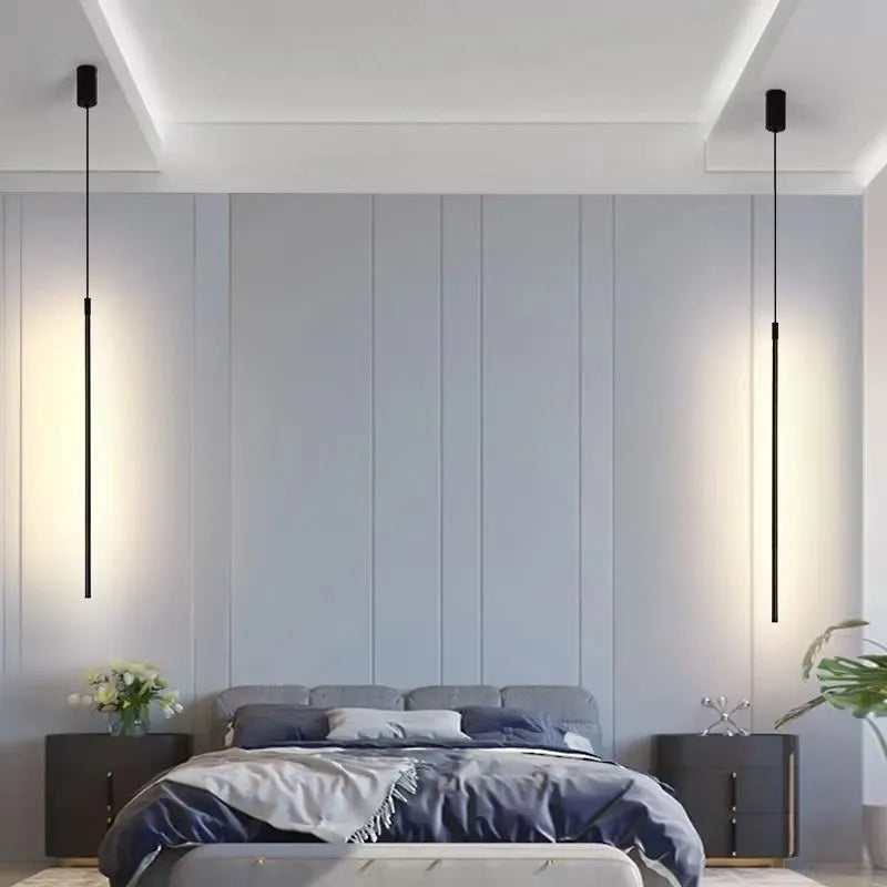 Simplystrip-pendel - elegant sort lineær led-pendel