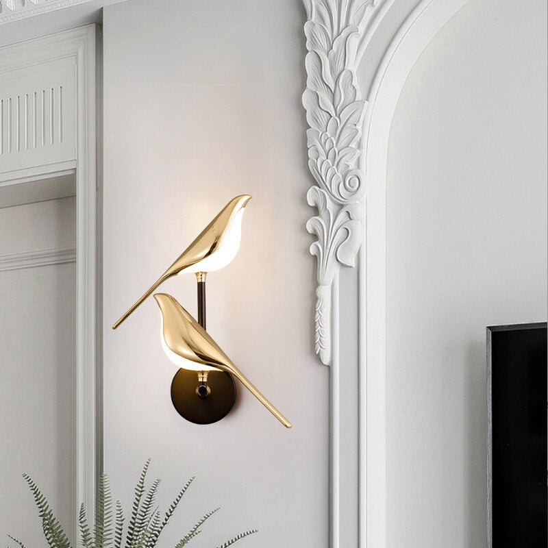 Lumibird - nordisk led-fuglevæglampe