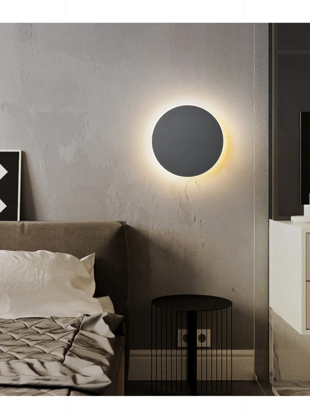 Sleeksphere - led-væglampe rund